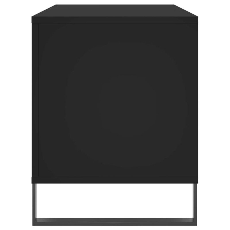 vidaXL Skrinka na platne čierna 100x38x48 cm kompozitné drevo