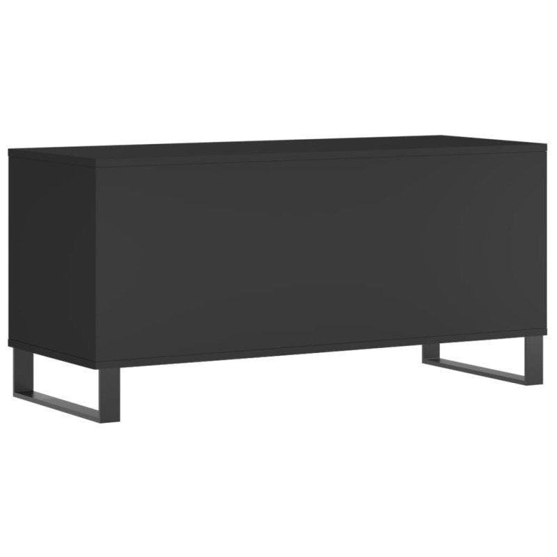vidaXL Skrinka na platne čierna 100x38x48 cm kompozitné drevo