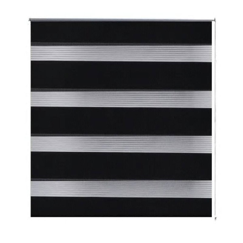 Roleta vzor zebra, 120 x 230 cm, čierna
