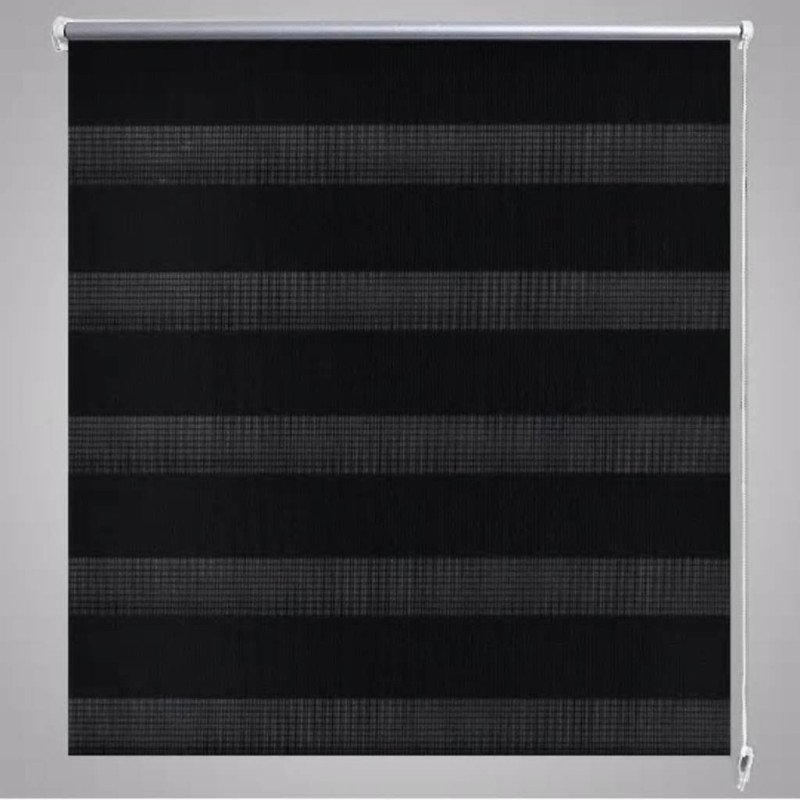 Roleta vzor zebra, 120 x 230 cm, čierna
