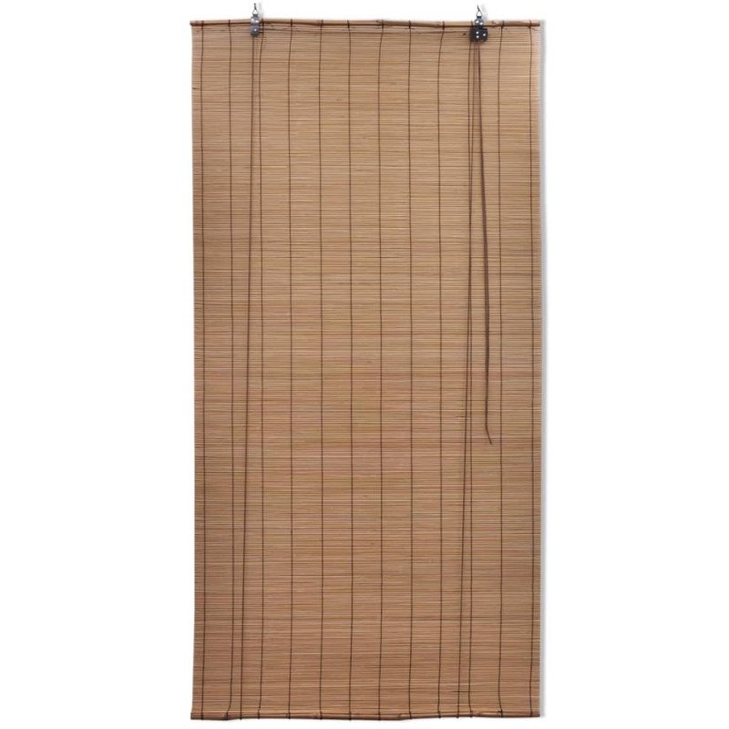 vidaXL Hnedá bambusová roleta 120x160 cm