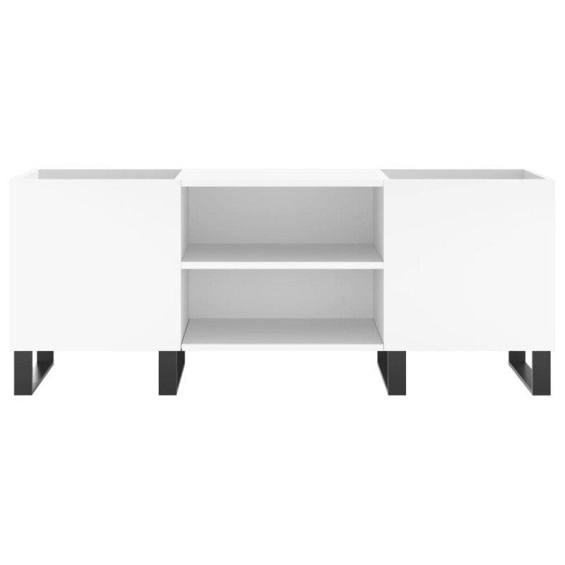 vidaXL Skrinka na platne biela 121x38x48 cm kompozitné drevo