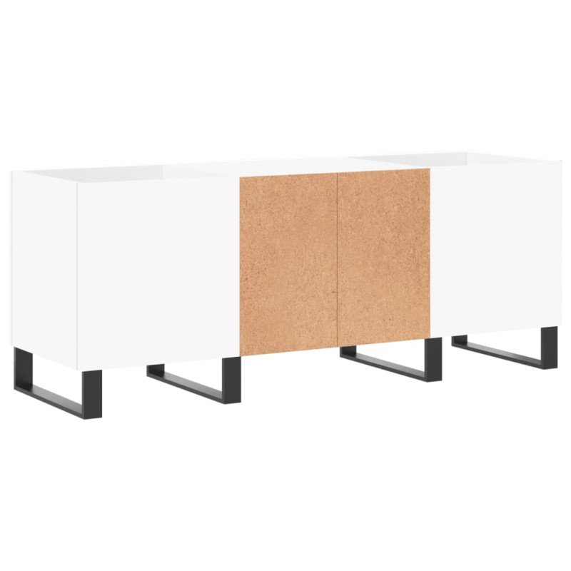 vidaXL Skrinka na platne biela 121x38x48 cm kompozitné drevo
