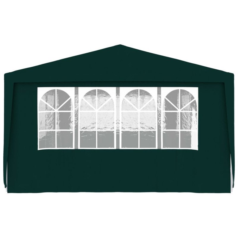vidaXL Profesionálny párty stan+bočné steny 4x9 m, zelený 90 g/m²