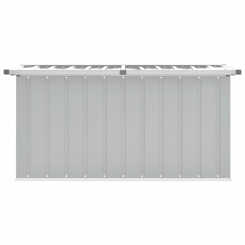 vidaXL Záhradný úložný box sivý 129x67x65 cm
