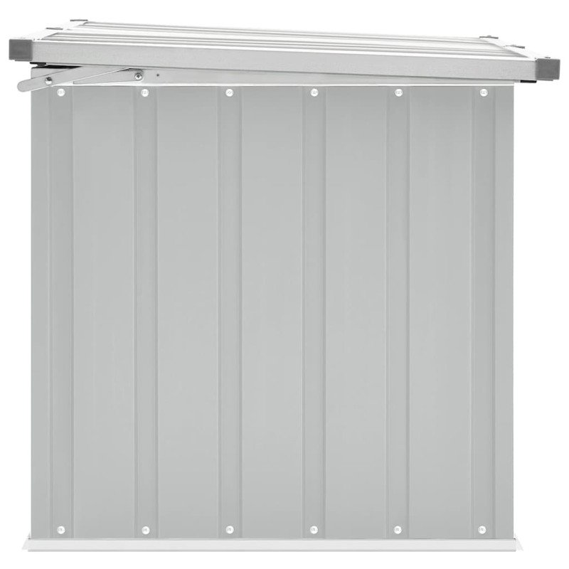 vidaXL Záhradný úložný box sivý 129x67x65 cm