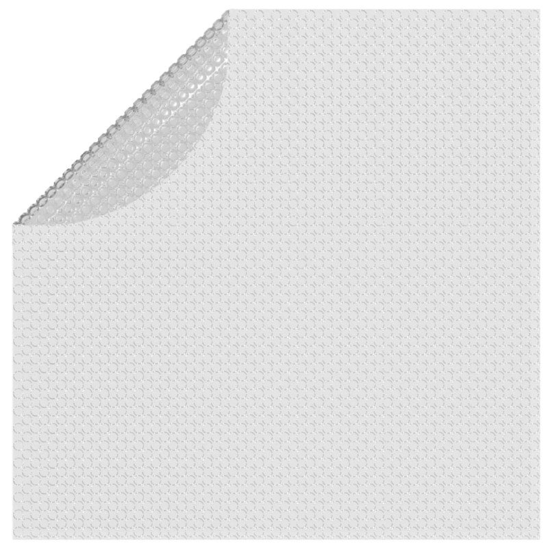 vidaXL Plávajúca solárna bazénová fólia z PE 381 cm sivá
