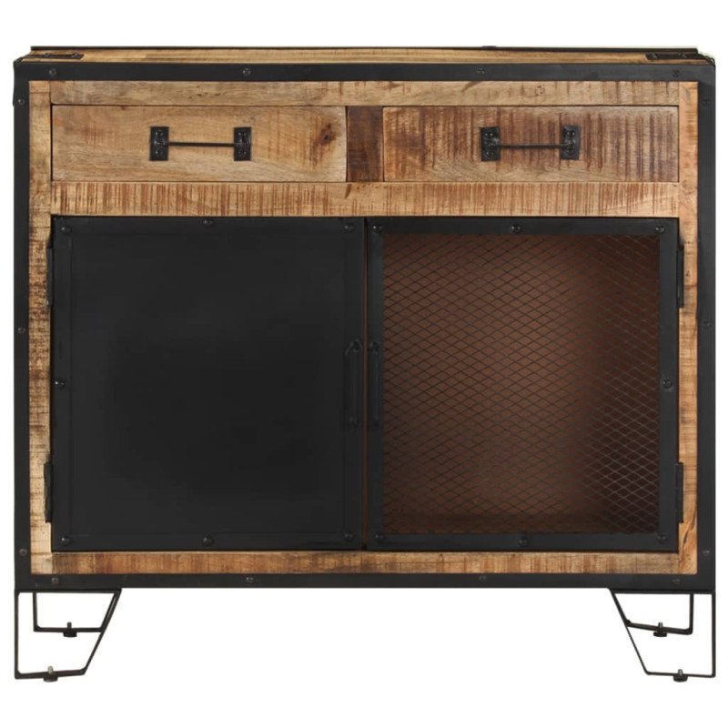 vidaXL Komoda 80x31x71 cm surový mangovníkový masív