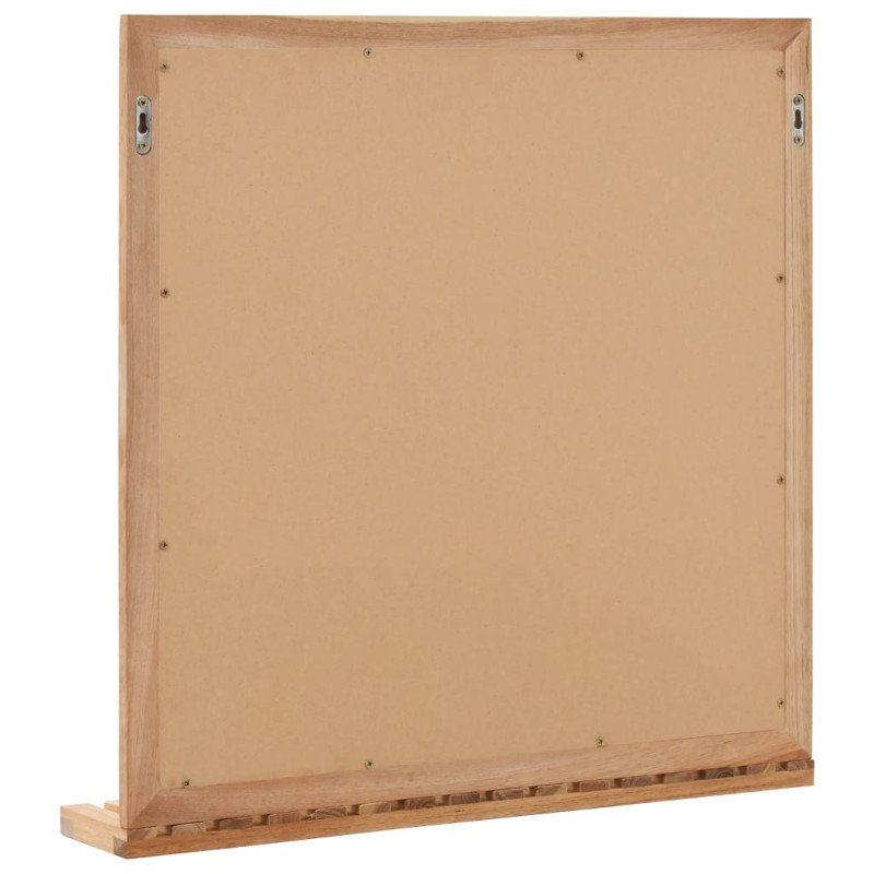 vidaXL Zrkadlo do kúpeľne masívne orechové drevo 60x12x62 cm