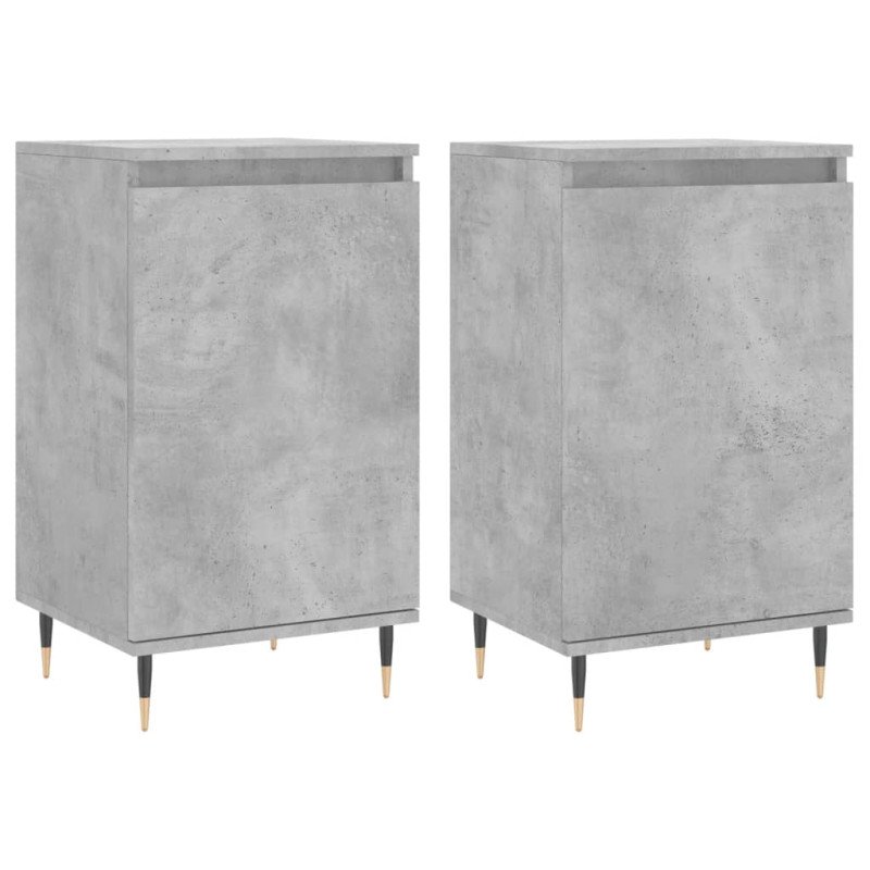 vidaXL Komody 2 ks betónovo sivé 40x35x70 cm kompozitné drevo