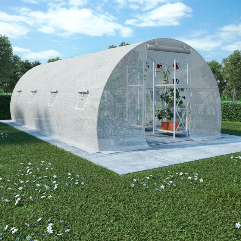 vidaXL Skleník 18 m² 600x300x200 cm