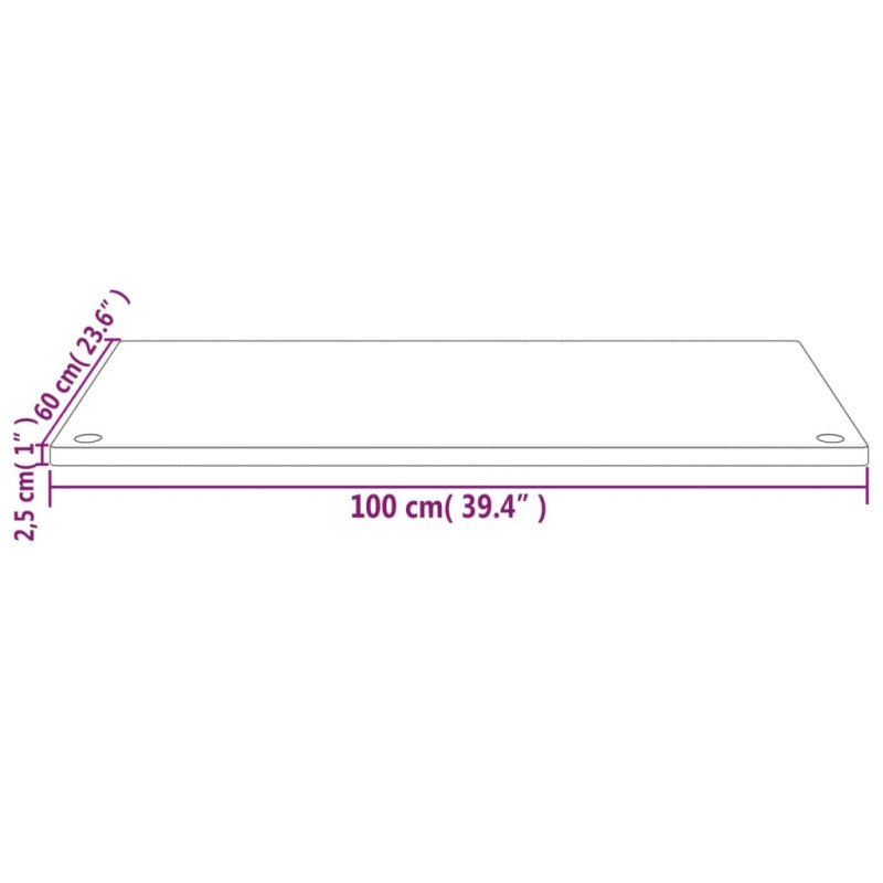 vidaXL Doska stolíka 100x60x2,5 cm masívne borovicové drevo