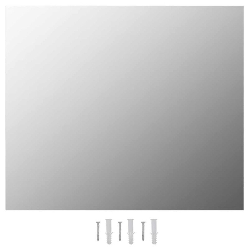 vidaXL Bezrámové zrkadlo 80x60 cm sklenené