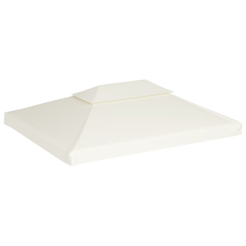 vidaXL Náhradná strieška na altánok 310 g/m², krémovo biela 3x4 m