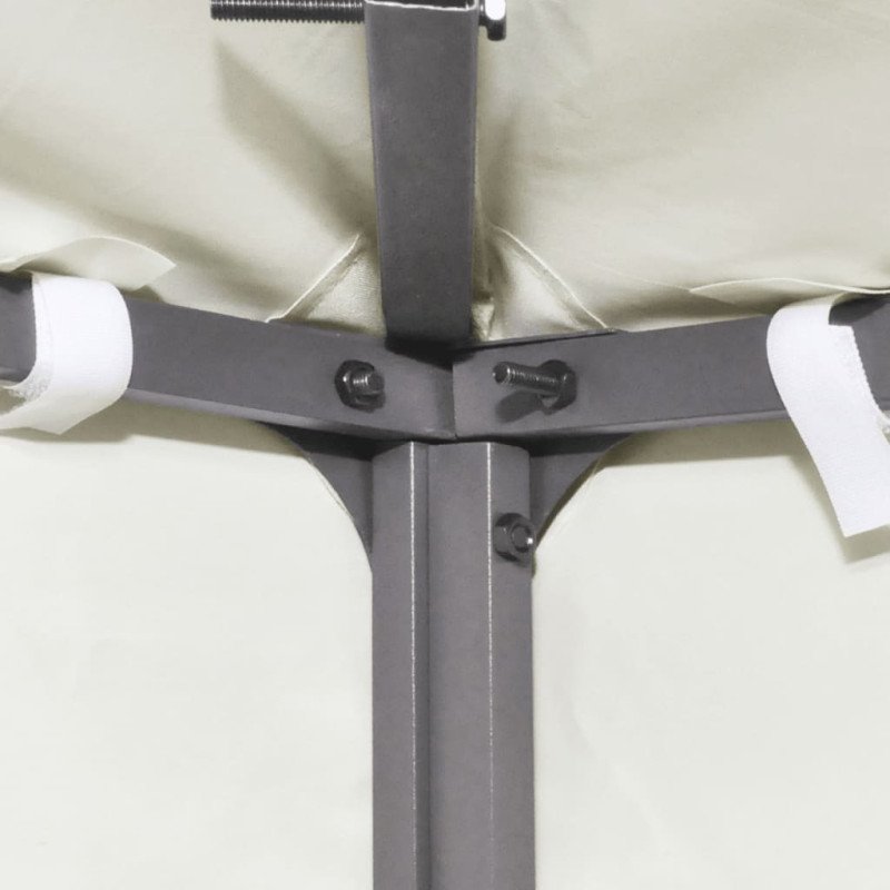 vidaXL Náhradná strieška na altánok 310 g/m², krémovo biela 3x4 m