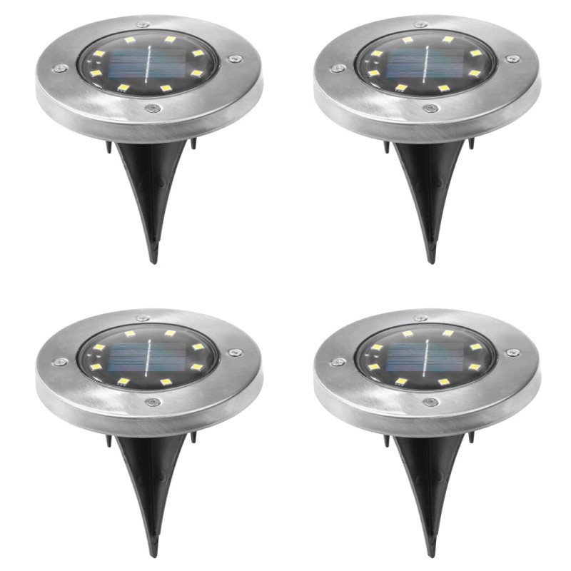 HI LED sada solárnych záhradných svietidiel do zeme 4ks