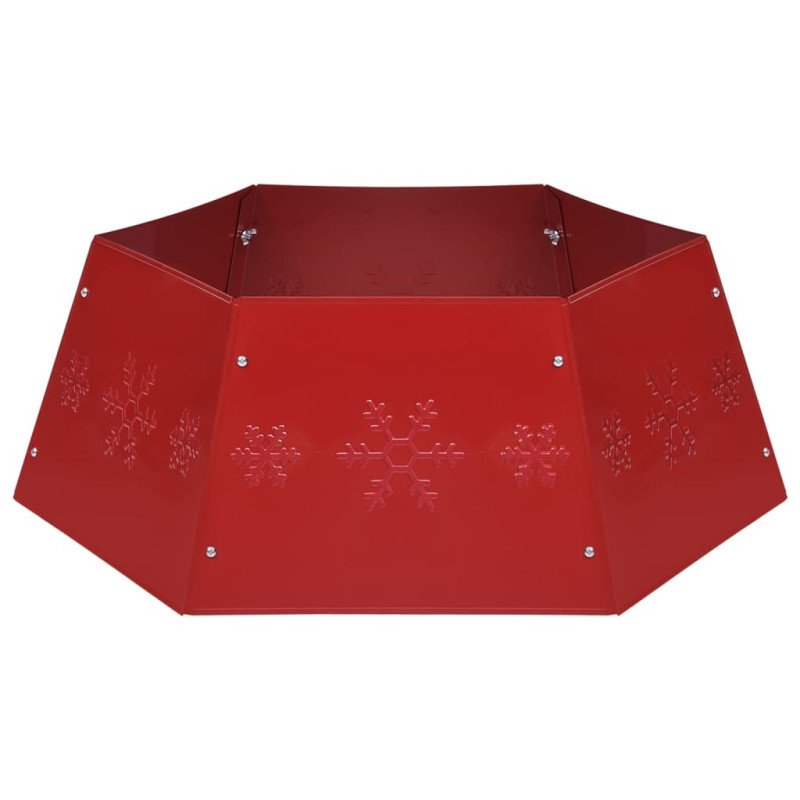 vidaXL Spodný kryt na vianočný stromček červený Ø 68x25 cm