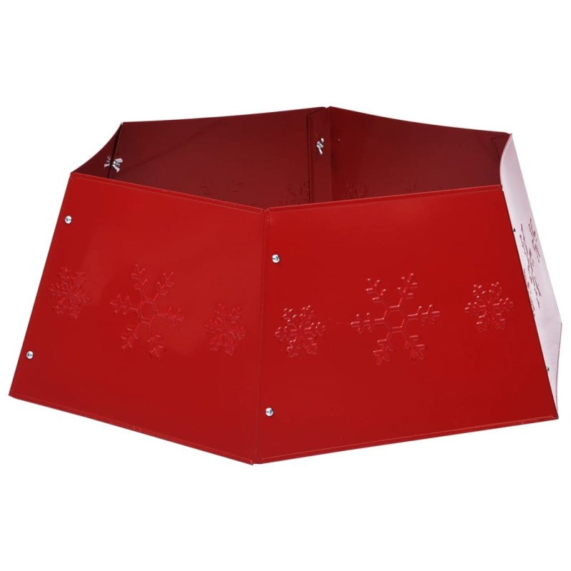 vidaXL Spodný kryt na vianočný stromček červený Ø 68x25 cm
