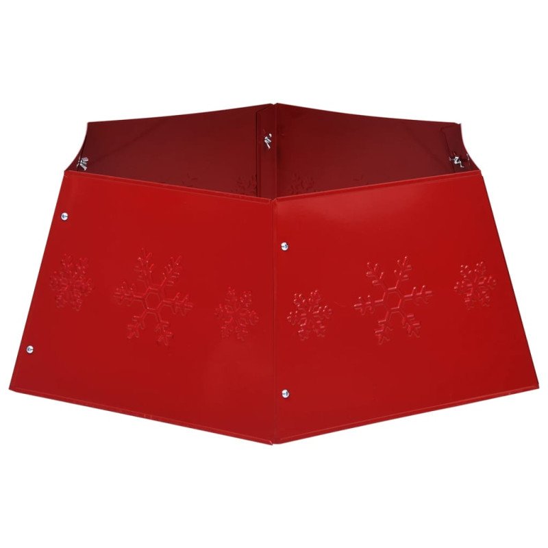 vidaXL Spodný kryt na vianočný stromček červený Ø 68x25 cm