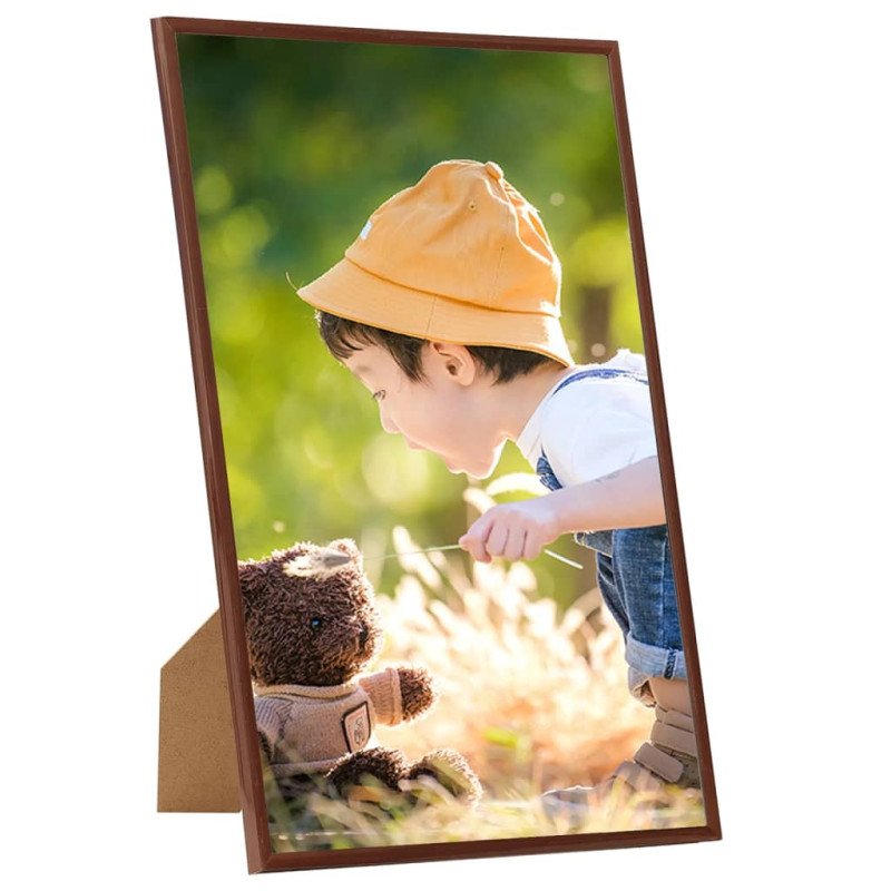 vidaXL Fotorámiky na stôl, koláž 3 ks, bronzové 13x18 cm, MDF
