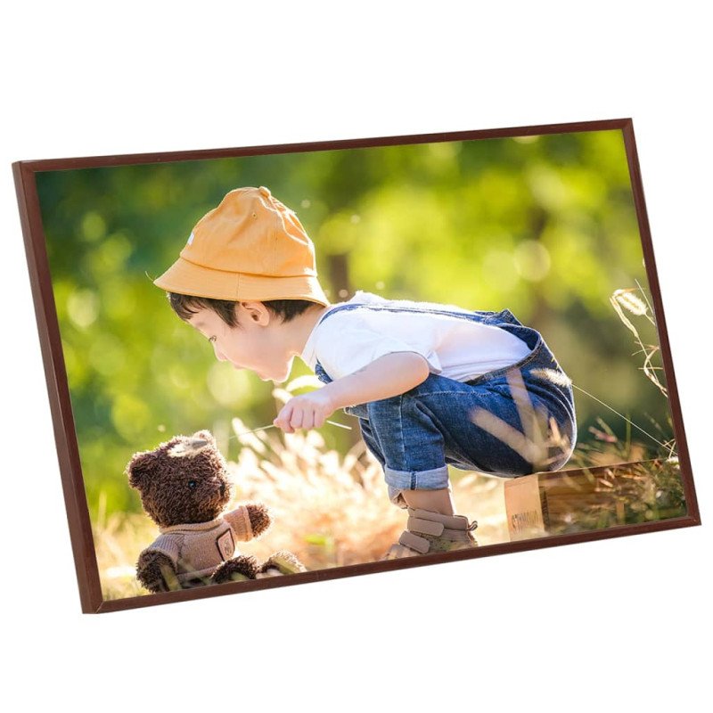vidaXL Fotorámiky na stôl, koláž 3 ks, bronzové 13x18 cm, MDF