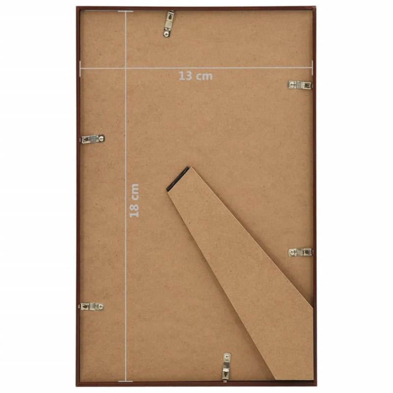 vidaXL Fotorámiky na stôl, koláž 3 ks, bronzové 13x18 cm, MDF