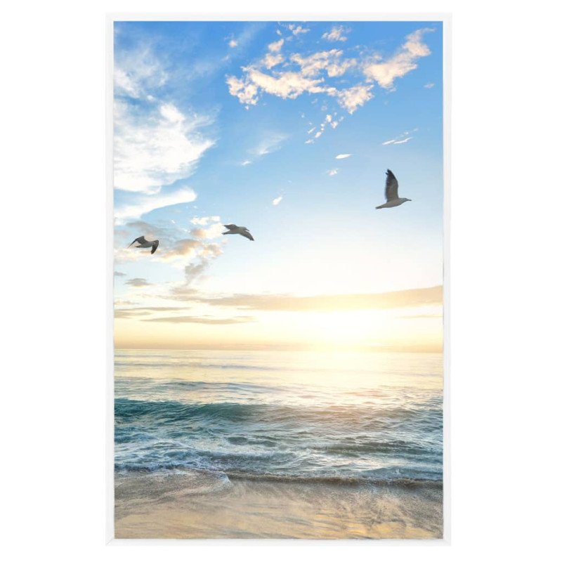 vidaXL Fotorámiky na stenu alebo stôl 5 ks biele 13x18 cm MDF
