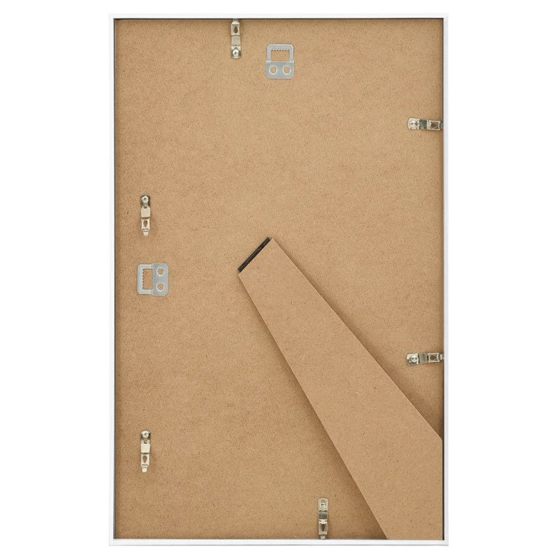 vidaXL Fotorámiky na stenu alebo stôl 5 ks biele 13x18 cm MDF