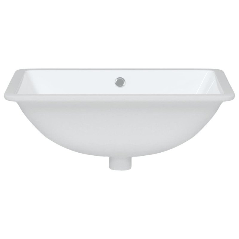 vidaXL Kúpeľňové umývadlo biele 55,5x37,5x19 cm obdĺžnikové keramické