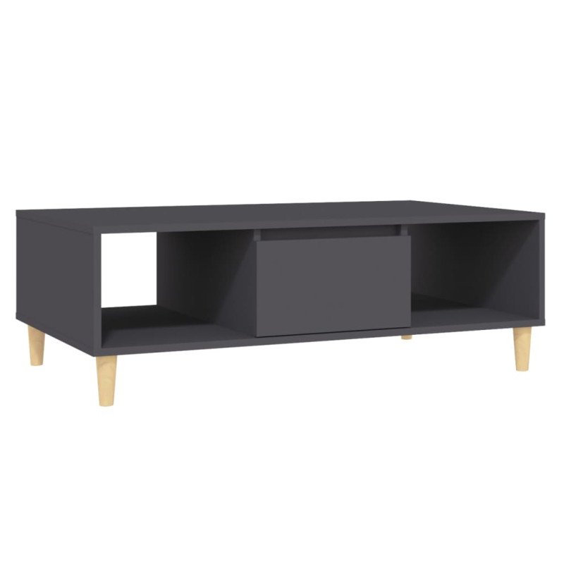 vidaXL Konferenčný stolík sivý 103,5x60x35 cm drevotrieska