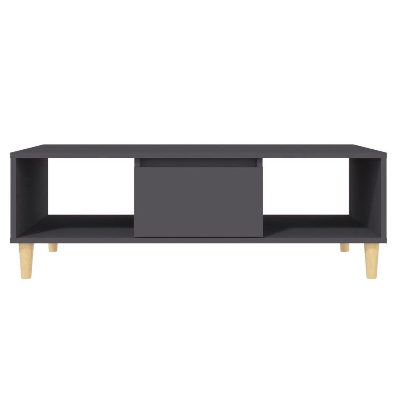 vidaXL Konferenčný stolík sivý 103,5x60x35 cm drevotrieska
