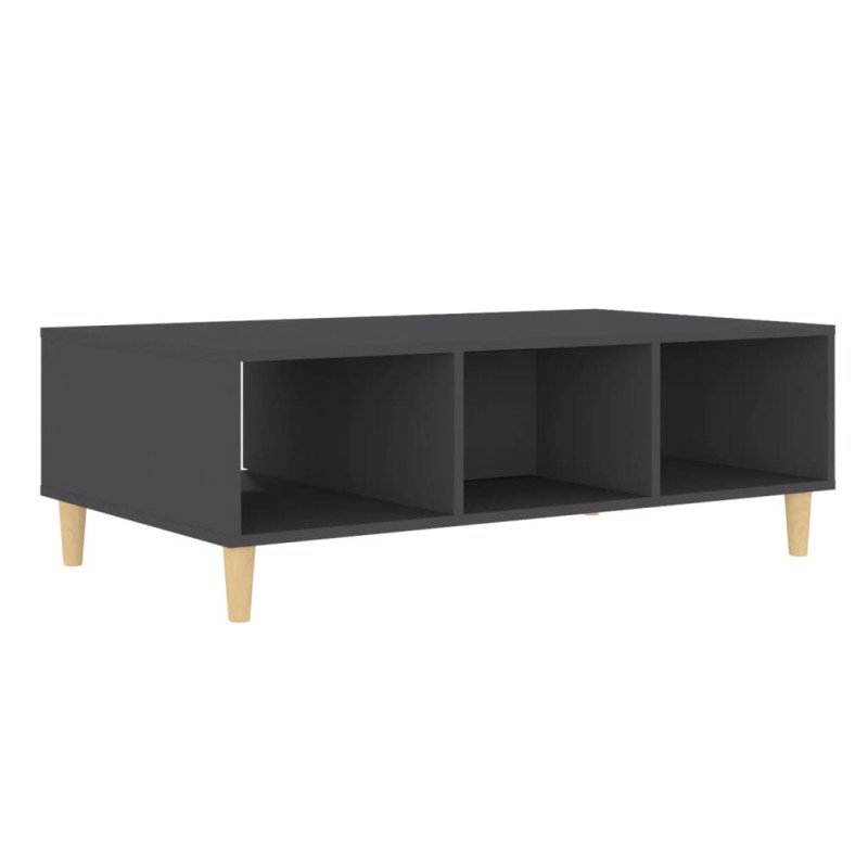 vidaXL Konferenčný stolík sivý 103,5x60x35 cm drevotrieska