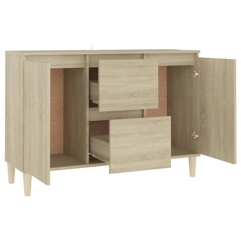 vidaXL Komoda, dub sonoma 103,5x35x70 cm, kompozitné drevo