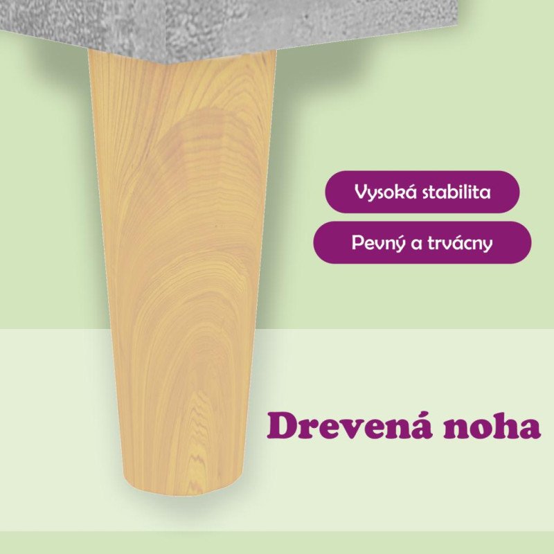 vidaXL Komoda, betónovo sivá 57x35x90 cm, kompozitné drevo