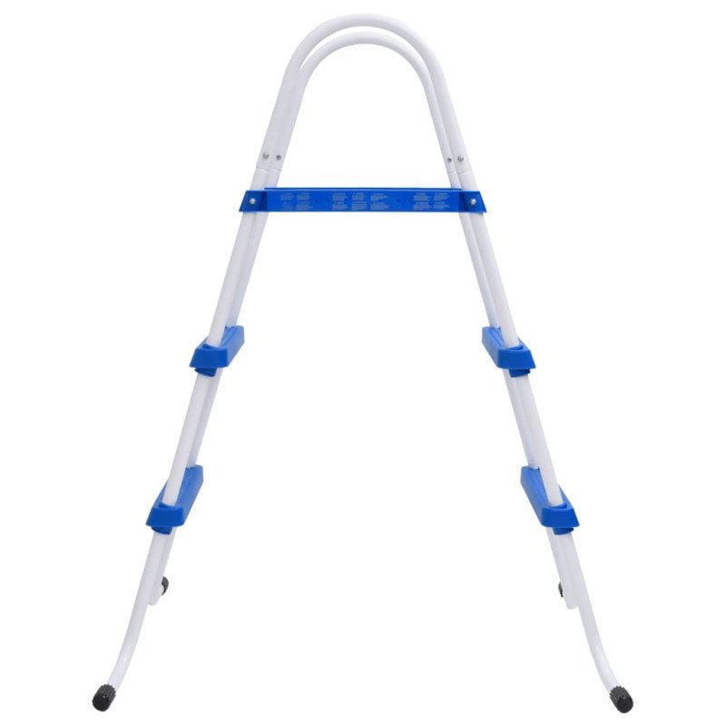 vidaXL Bazénový rebrík modro-biely 84 cm oceľ