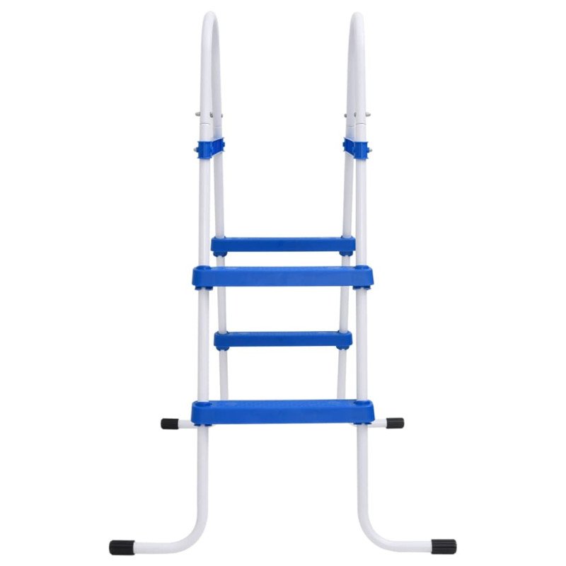 vidaXL Bazénový rebrík modro-biely 84 cm oceľ