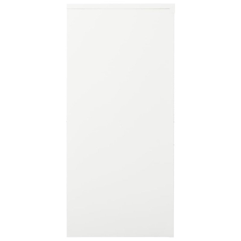 vidaXL Skriňa s posuvnými dverami biela 90x40x90 cm oceľ