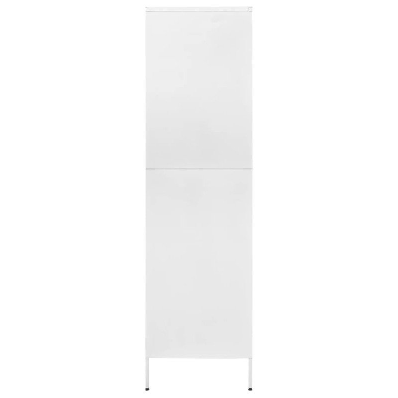 vidaXL Skriňa biela 90x50x180 cm oceľová