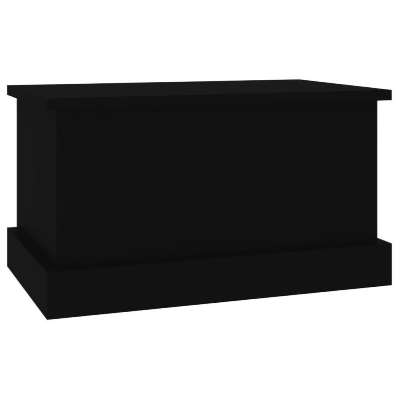 vidaXL Úložný box čierny 50x30x28 cm spracované drevo