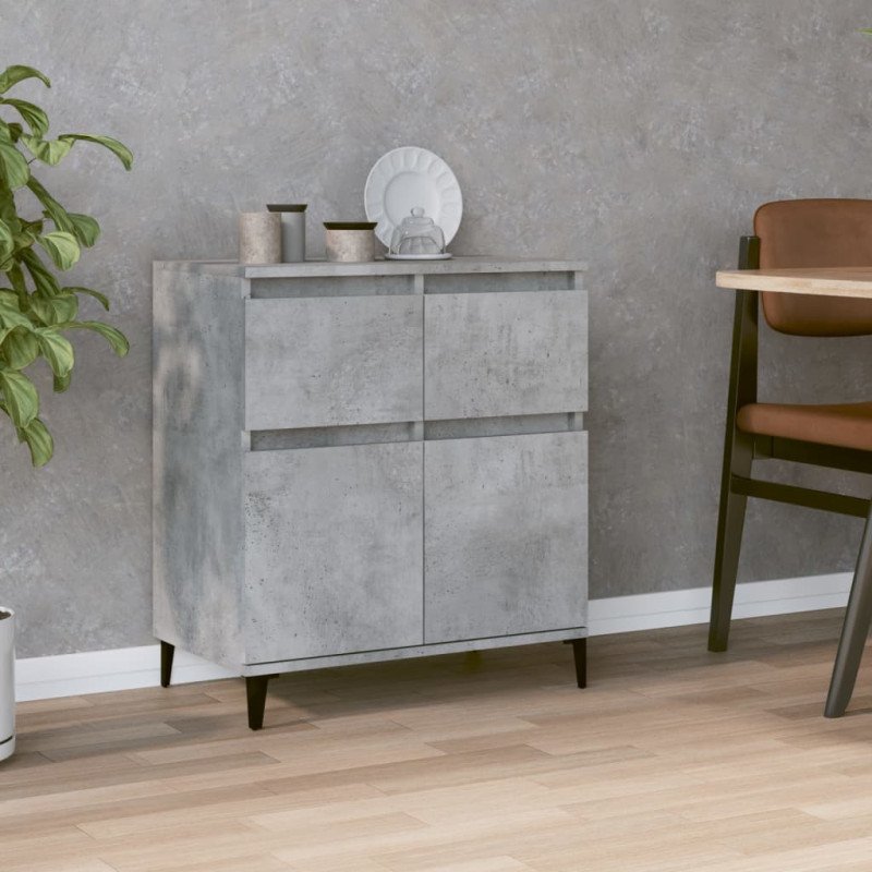 vidaXL Komoda betónovo sivá 60x35x70 cm spracované drevo