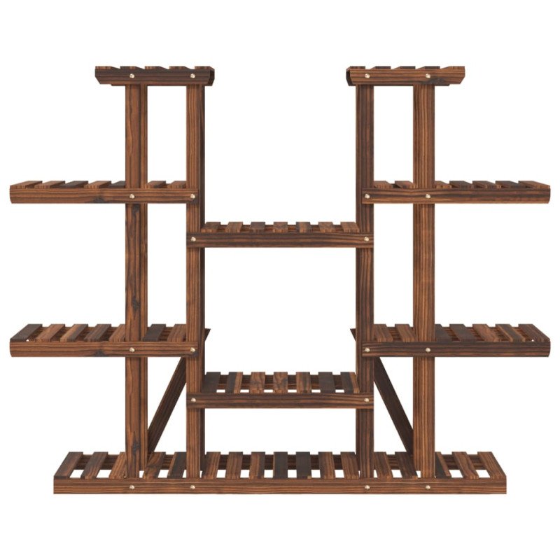 vidaXL Stojan na kvetiny 110x25x110,5 cm masívna jedľa