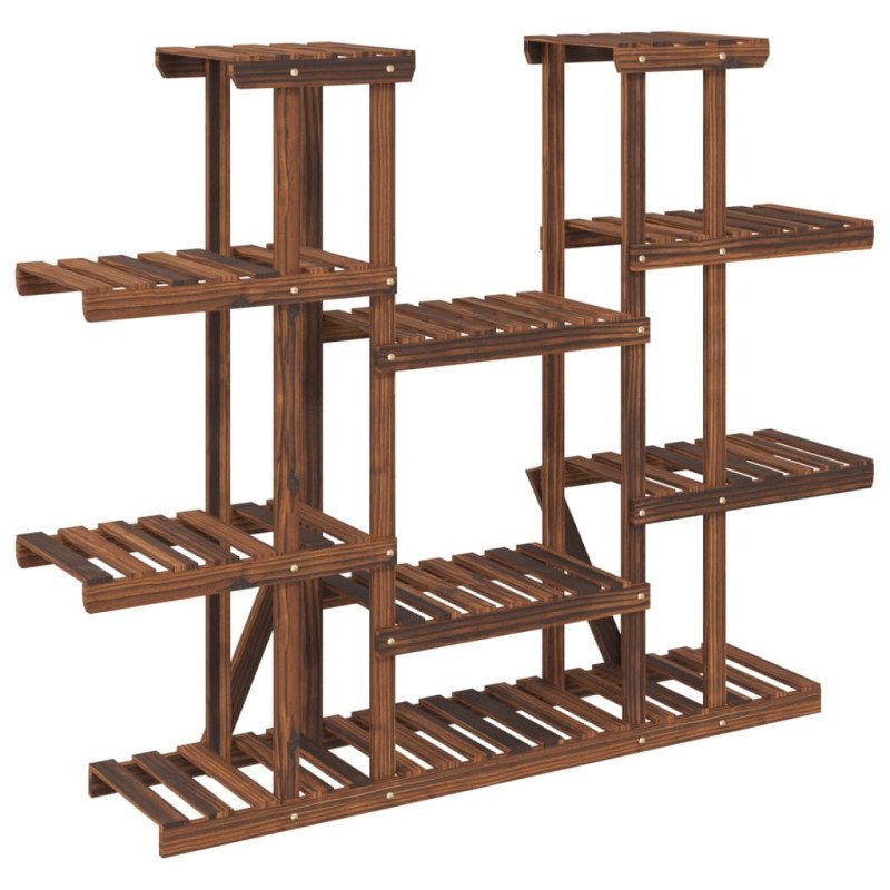 vidaXL Stojan na kvetiny 110x25x110,5 cm masívna jedľa