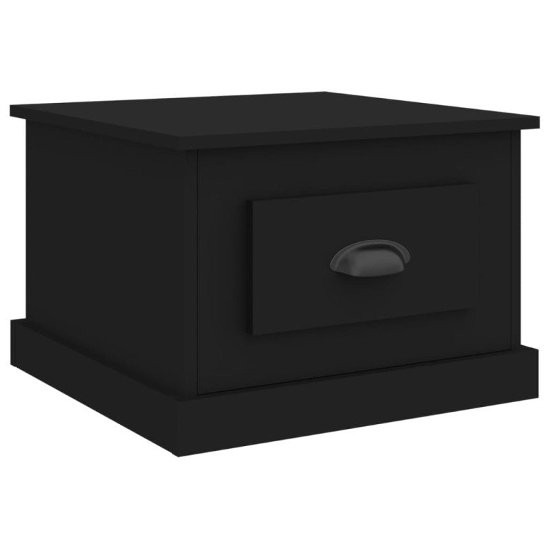 vidaXL Konferenčný stolík čierny 50x50x35 cm spracované drevo