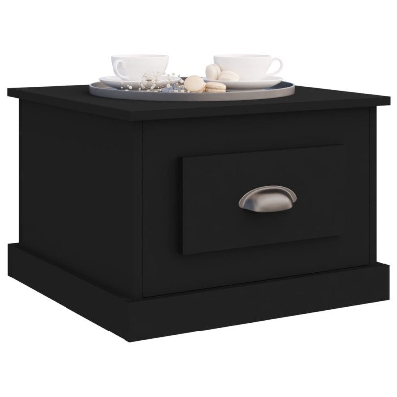 vidaXL Konferenčný stolík čierny 50x50x35 cm spracované drevo
