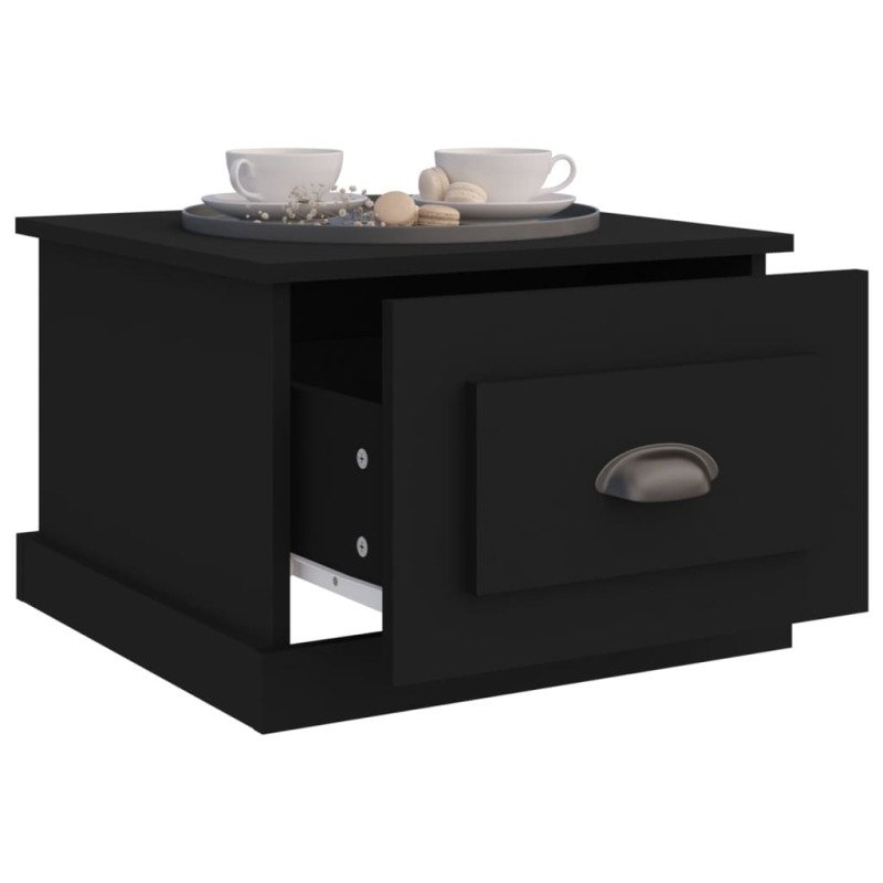 vidaXL Konferenčný stolík čierny 50x50x35 cm spracované drevo