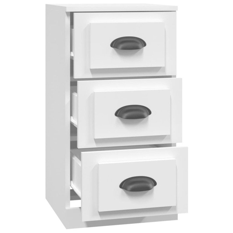 vidaXL Komoda biela 36x35,5x67,5 cm kompozitné drevo
