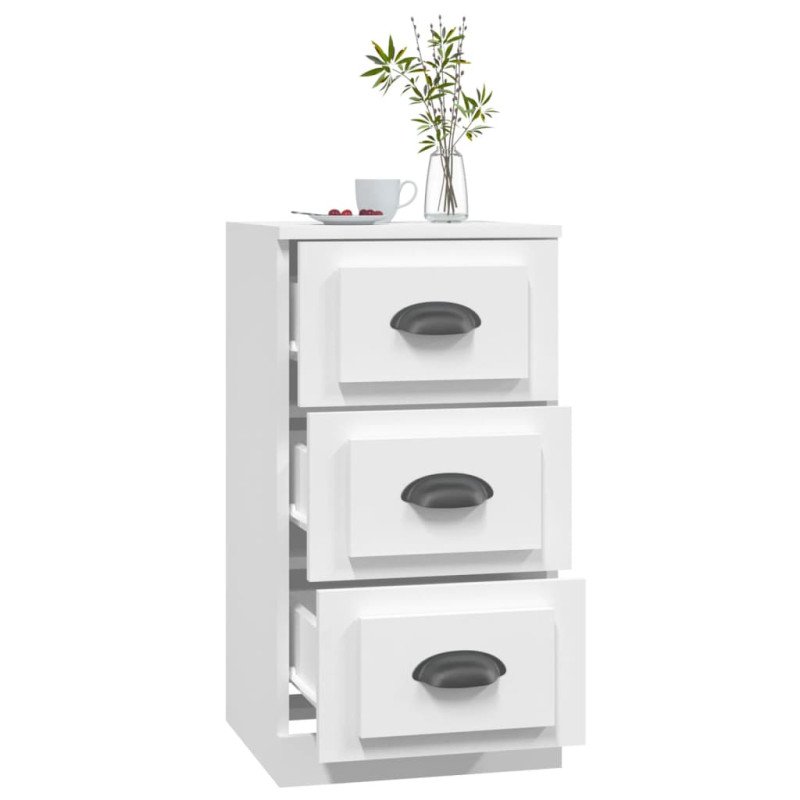 vidaXL Komoda biela 36x35,5x67,5 cm kompozitné drevo