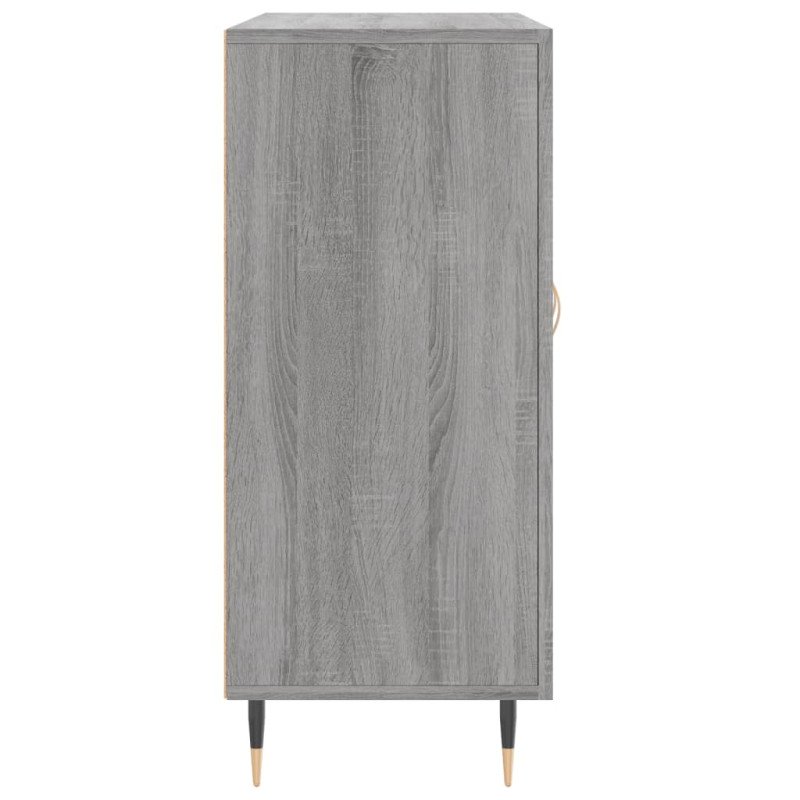 vidaXL Komoda sivý dub sonoma 90x34x80 cm kompozitné drevo