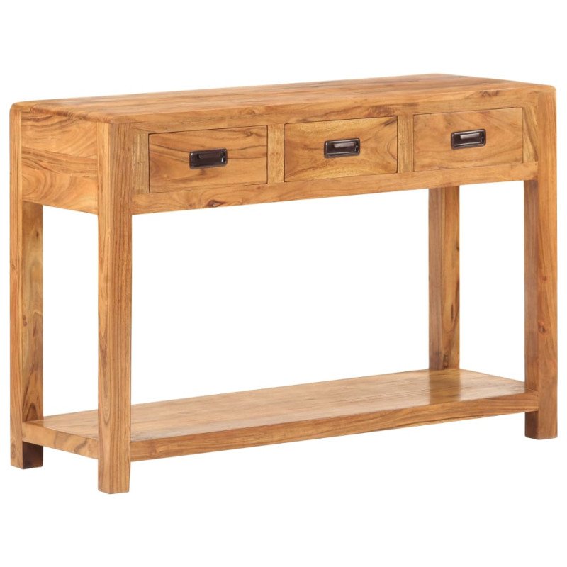  vidaXL Konzolový stolík 110x40x76 cm, akáciový masív s medovým náterom