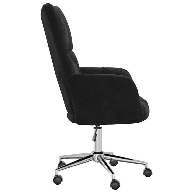 vidaXL Relaxačné kreslo čierne zamat